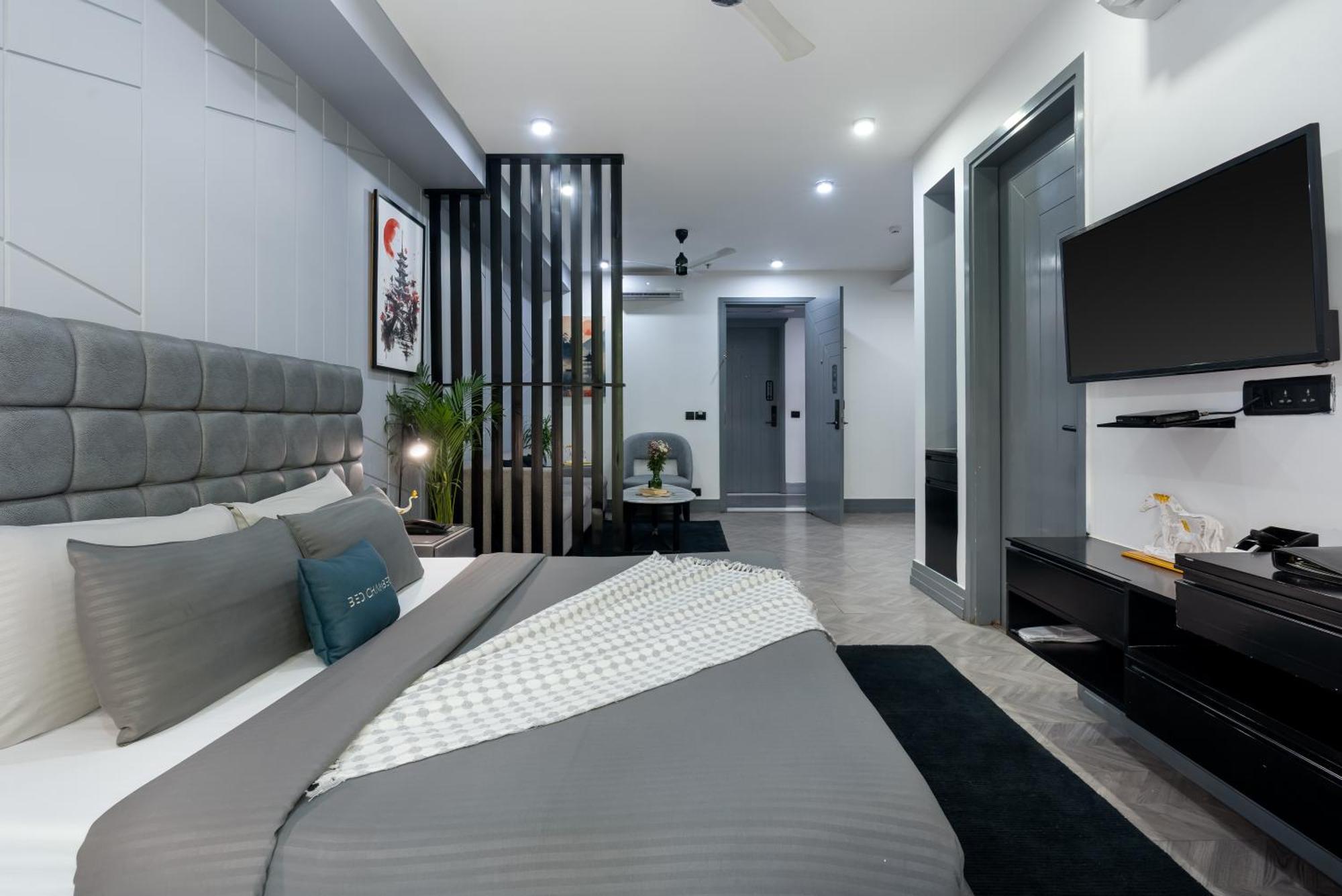 Bedchambers Serviced Apartments - Cyber City Gurgáon Kültér fotó