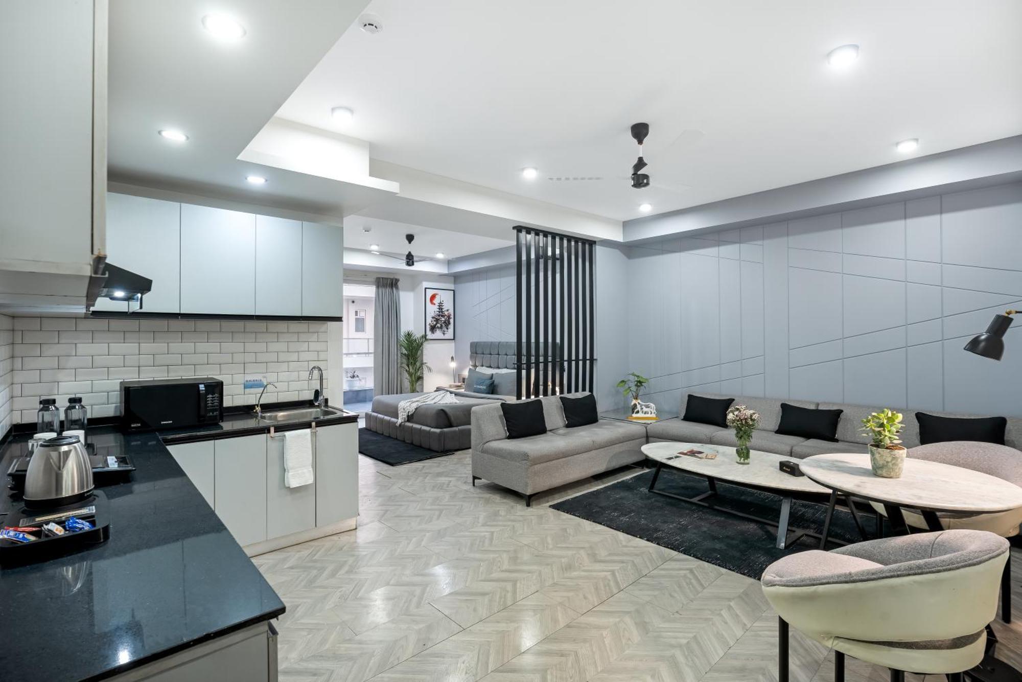 Bedchambers Serviced Apartments - Cyber City Gurgáon Kültér fotó