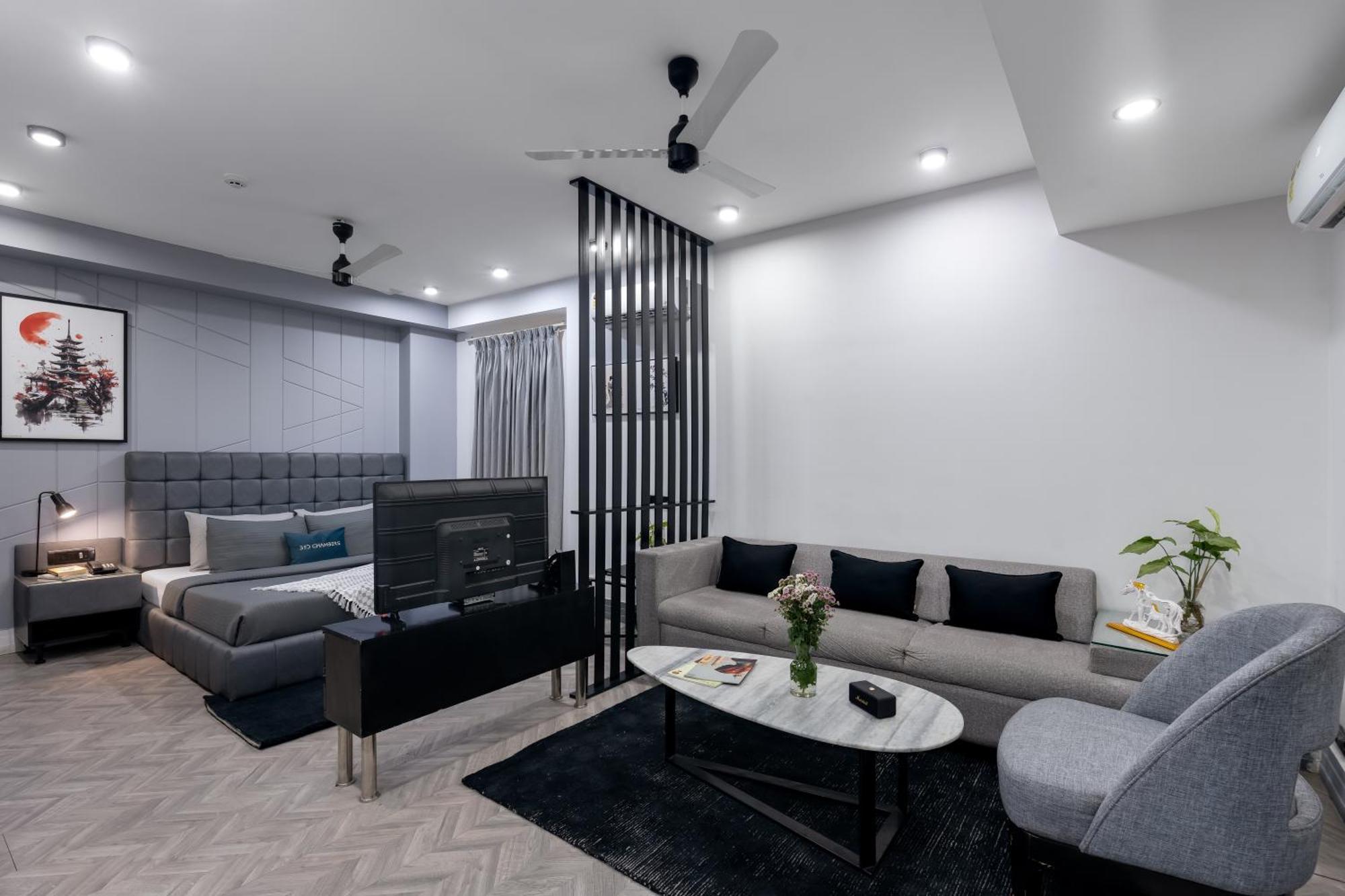 Bedchambers Serviced Apartments - Cyber City Gurgáon Kültér fotó